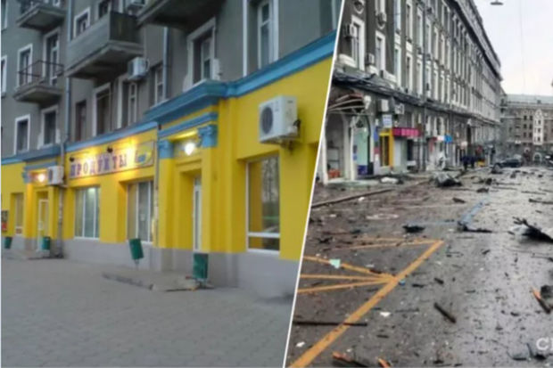 Rusiya hərbçiləri Xarkovda marketi atəşə tutdu: Dörd ölü, 15 yaralı
