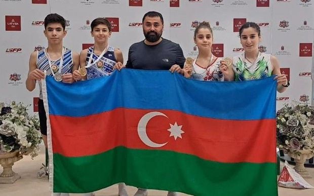 Azərbaycan gimnastları beynəlxalq turnirdə üç qızıl, bir gümüş medal qazanıblar