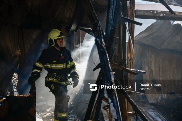 В Гяндже произошел пожар в жилом доме