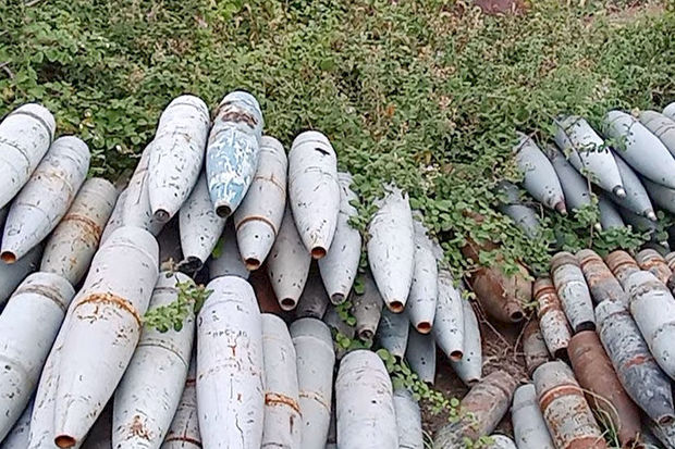 В Ходжалинском районе обнаружен очередной склад боеприпасов - ВИДЕО